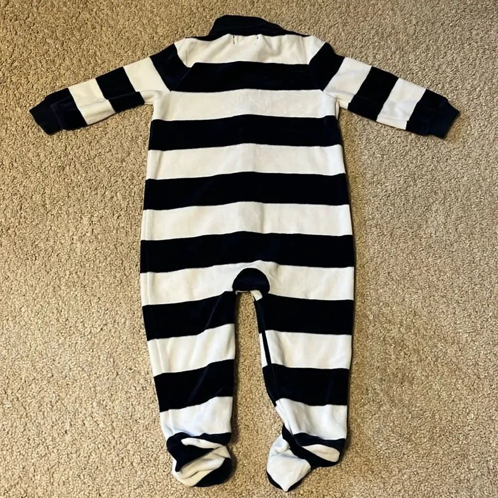 RALPH LAUREN BOYS SIZE 9 MONTHS FLEECE PAJAMAS